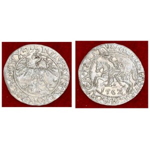 Lithuania 1/2 Grosz 1562 Vilnius Sigismund II Augustus (1545-1572) Lithuanian coins 1562 Vilnius. En...