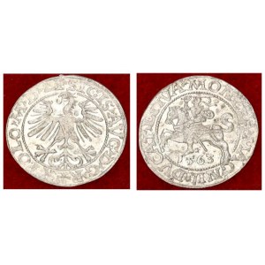 Lithuania 1/2 Grosz 1563 Vilnius Sigismund II Augustus (1545-1572) Lithuanian coins 1563 Vilnius. En...