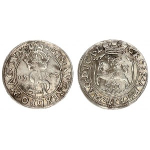 Lithuania 3 Groszy 1563 Vilnius Sigismund II Augustus (1545-1572) Lithuanian coins 1563 Vilnius. End...