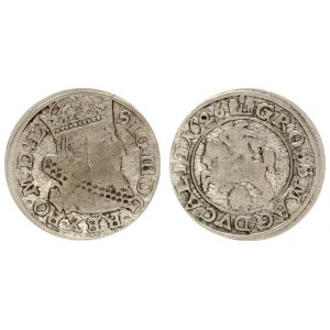 Lithuania 1 Grosz 1626 Vilnius Sigismund III Vasa (1587-1632) Lithuanian coins 1626 Vilnius. Ruler b...