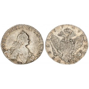 Russia 1 Rouble 1769 СПБ СА St. Petersburg. Catherine II (1762-1796).  Averse: Crowned bust right. R...