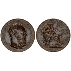 Russia Medal 1896. Medal commemorating the 50th anniversary of the Finnish Society of Arts. Helsingf...