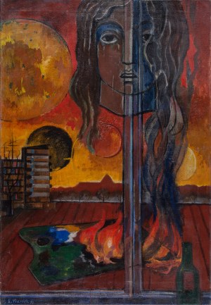 Waniek Eugeniusz (1906-2009), Płonąca paleta, 1970