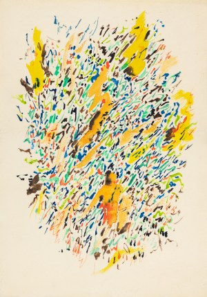 Oberländer Marek (1922-1978), Kompozycja abstrakcyjna, 1961