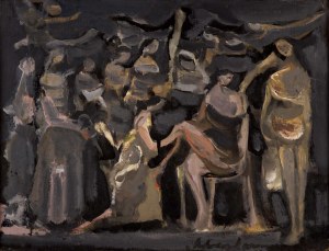 Alfred Aberdam (1894 Lwów - 1963 Paryż), Kompozycja figuralna, 1953