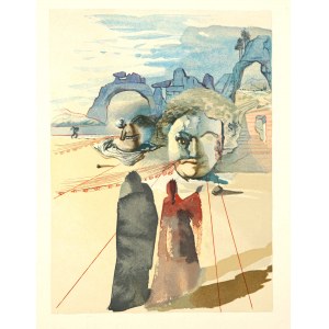Salvador Dalí (1904 Figueras, Hiszpania - 1989 Figueras, Hiszpania), Czyściec, Pieśń XX, z cyklu: Dante, Boska Komedia, 1951-60