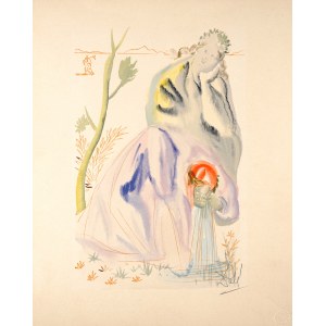 Salvador Dalí (1904 Figueras, Hiszpania - 1989 Figueras, Hiszpania), Czyściec, Pieśń XXI, z cyklu: Dante, Boska Komedia