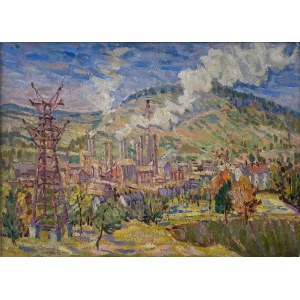 Roman SZCZERZYŃSKI (1908-1985), Cement plant - Chelm, 1949