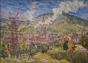 Roman SZCZERZYŃSKI (1908-1985), Cementownia - Chełm, 1949