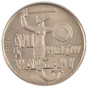 10 zł, VII wieków Warszawy, Syrenka, próba, 1965