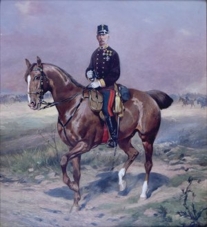 Tadeusz AJDUKIEWICZ (1852-1916), Oficer na koniu