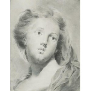 Artysta nieokreślony, francuski, XVIII w., Głowa dziewczyny