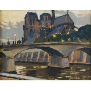 Stanisław CZAJKOWSKI (1878-1954), Notre Dame w Paryżu, 1912