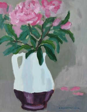 Adam HANNYTKIEWICZ (1887-1946), Peonie w dzbanie