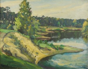 Henryk PRIEBE (1884-1966), Puszczykowo - skarpa nad rzeką