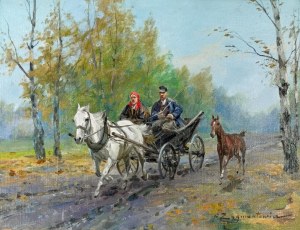 Franciszek ZYGMUNTOWICZ (1875-1947), W drodze na targ