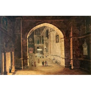 Malarz nieokreślony, XIX w., Wnętrze bazyliki