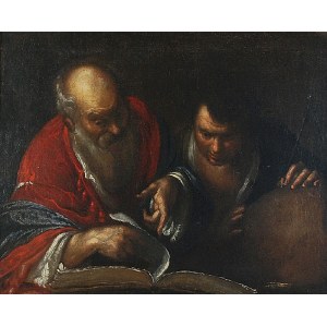 Malarz wenecki, II poł. XVII w., Archimedes z uczniem (?)