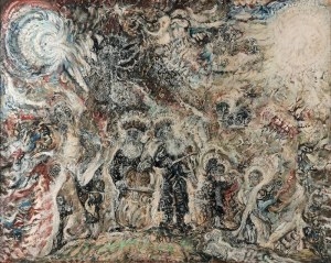 Zdzisław LACHUR (1920-2007), Scena żydowska, 1978