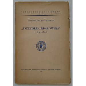 Romankówna Mieczysława • 'Pszczółka Krakowska' (1819-1822)