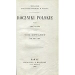 ROCZNIKI polskie z lat 1857-1861. T. 4, rok 1860-1861. Paryż 1865, Biblioteka Polska. 18 cm, s. [2], VI, [2]...