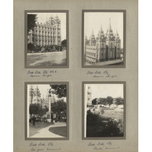 [ALBUMY fotograficzne] 3 albumy z oryg. fotografiami dokumentującymi podróż odbytą w 1923 r....