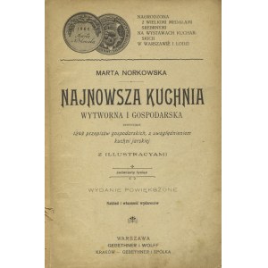 NORKOWSKA, Marta - Najnowsza kuchnia wytworna i gospodarska...