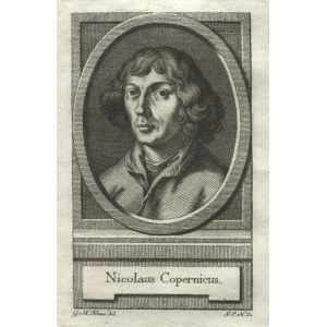 NILSON, Johannes Esaias (1721-1788) - „Nicolaus Copernicus”; 1776. Miedzioryt z akwafortą 13,7x9 cm (odcisk)...