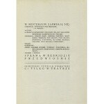 ZEGADŁOWICZ, Emil - Nawiedzeni: misterium balladowe w 3 aktach. Wadowice 1925, b. wyd. 25 cm, s. 115, [1]...