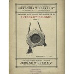 [WILDER, Hieronim] Katalogi Antykwariatu Polskiego Hieronima Wildera: nr 1-26. Warszawa 1906-1930. 21-24 cm...