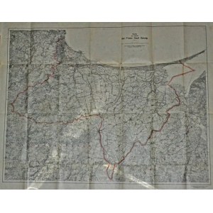[GDAŃSK, region] Karte des Gebiets der Freien Stadt Danzig. Massstab 1:100 000. Berlin [1921]...