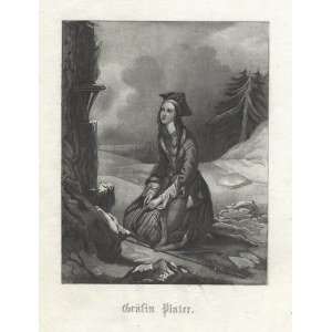 [PLATER, Emilia] „Gräfin Plater”; ok. 1840. Litografia 13,7x10,7 cm, na arkuszu 23x16,5 cm...