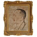 HOFMAN, Wlastimil (1881-1970) - Portret Tadeusza Kremera. 1936. Suchy olej na desce 39,5x31...