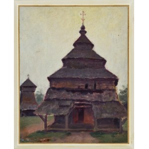 JANOWSKI, Stanisław (1866-1942) - Stara cerkiew w Czernicy koło Mikołajowa...