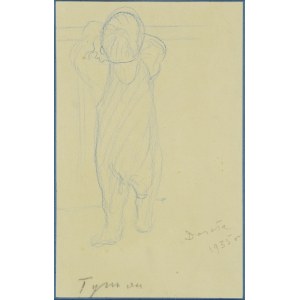 NIESIOŁOWSKI, Tymon (1882-1965) - „Dorota”; 1935. Rysunek 21,5x13,5 cm, sygn. ołówkiem: Tymon, Dorota 1935 r...