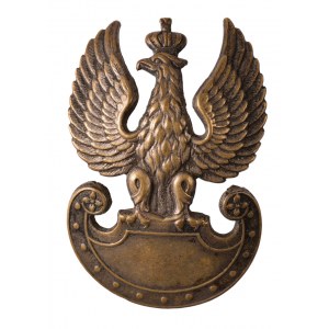 ORZEŁEK 2. Korpusu, wzór 39; Włochy 1945/1946; sygn. na nakrętce: M. Lorioli, Milano-Roma. Mosiądz 5x3,2 cm...