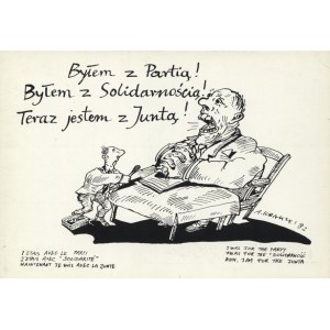 KRAUZE, Andrzej - [Nasza wiosna. 16 pocztówek]. Paryż [1982]. B. wyd. i druk. 15x10,5 cm, k. [16], okł...