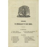 KALENDARZYK Emigranta na Rok 1843. W Bruxelli: u Jana Nepomucena Młodeckiego. 15 cm, s. 64, winiety drzew....