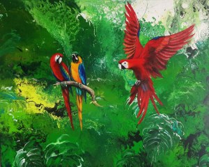 Patrycja KRUSZYŃSKA-MIKULSKA, Parrot paradise, 2020 r.