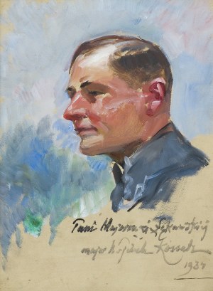Kossak Wojciech, PORTRET PODPUŁKOWNIKA TADEUSZA ŁĘKAWSKIEGO,1934