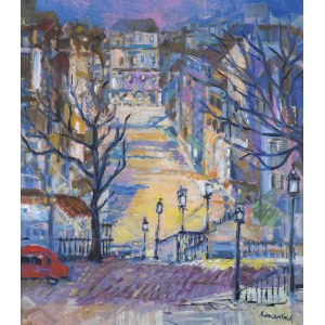 Szancenbach Jan, PARYŻ. PEJZAŻ Z MONTMARTRE, 1996