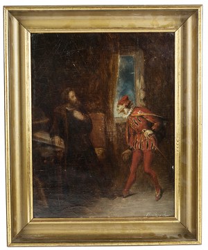 Gustaw Daniel Budkowski (1813-1884), Scena teatralna - Faust