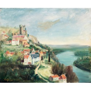 Henryk Hayden (1883 Warszawa - 1970 Paryż), Zamek Castelnaud nad Dordonią, l. 30. XX w.