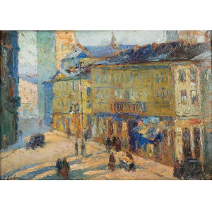 Erno Erb (1878 or 1890 Lviv - 1943 there), Fragment from Lviv, 1931.