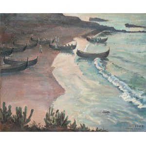 Antoni Teslar (1898 Krzeszowice - 1972), Na brzegu morskim w Tighercie