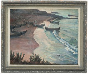 Antoni Teslar (1898 Krzeszowice - 1972), Na brzegu morskim w Tighercie