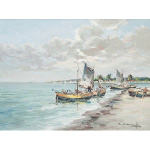 Eugeniusz Dzierzencki (1905 Varsovie - 1990 Sopot), Dans la baie