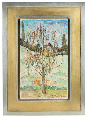 Joseph Pressmane (1904 Beresteczko- 1967 Paryż), Drzewo w moim ogrodzie w Villiers-le-Bel, 1959 r.