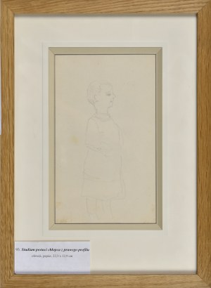 Jacek Malczewski (1854-1929), Studium postaci dziecka z prawego profilu