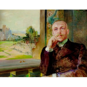 Jacek Malczewski (1854-1929), Portret Stefana Zborowskiego, aktora, reżysera, dyrektora teatru, ok. 1906